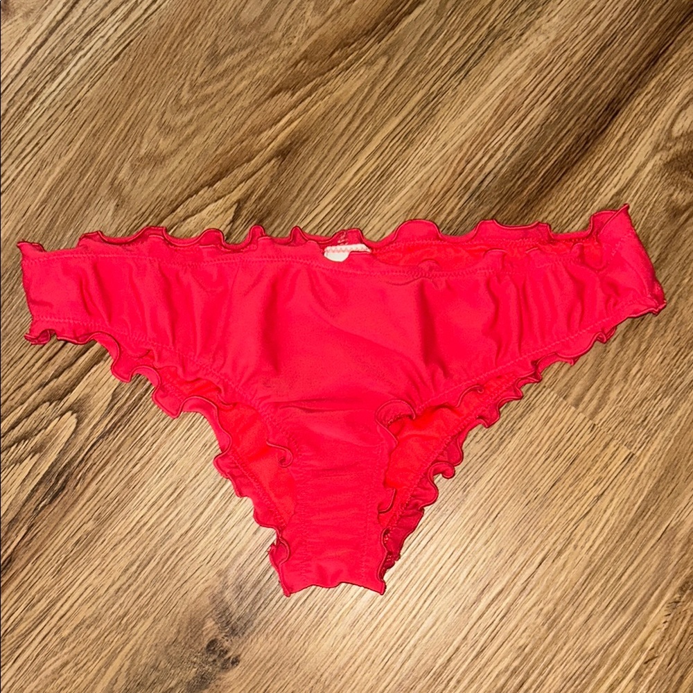 Hollister Red Cheeky Bikini Bottoms